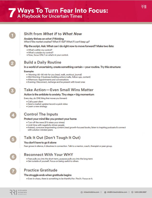 7 Ways To Turn Fear Into Focus